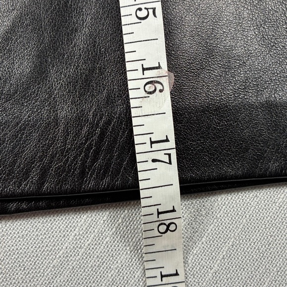 ISABEL Black Genuine Leather Mini Skirt Belted High Waist 26” XS Y2K Butter Soft - Picture 7 of 7